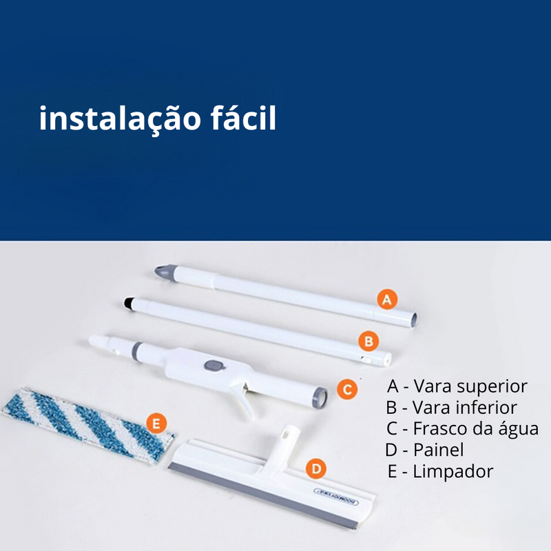 Rodo Com Spray Para Limpeza Rápida