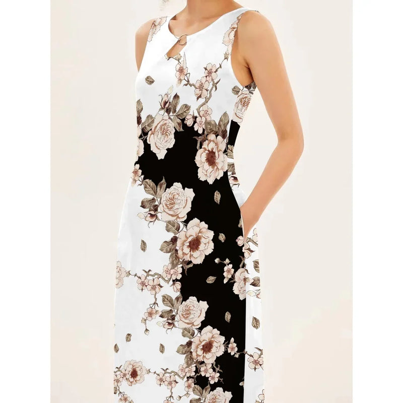 Vestido Longo Feminino I Flower Print