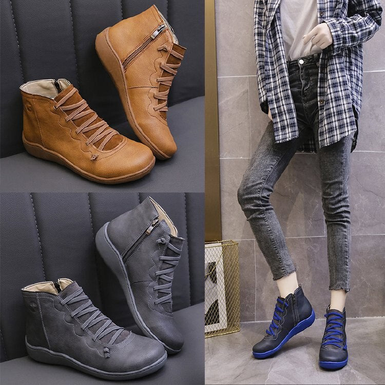 Bota de Inverno Feminina De Couro | MaxComfort - Lojas Want