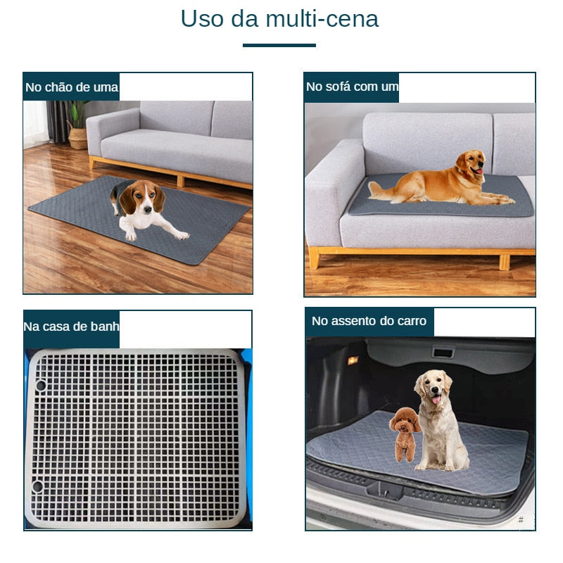 Tapete Reutilizável Para Pet I Happy Dog