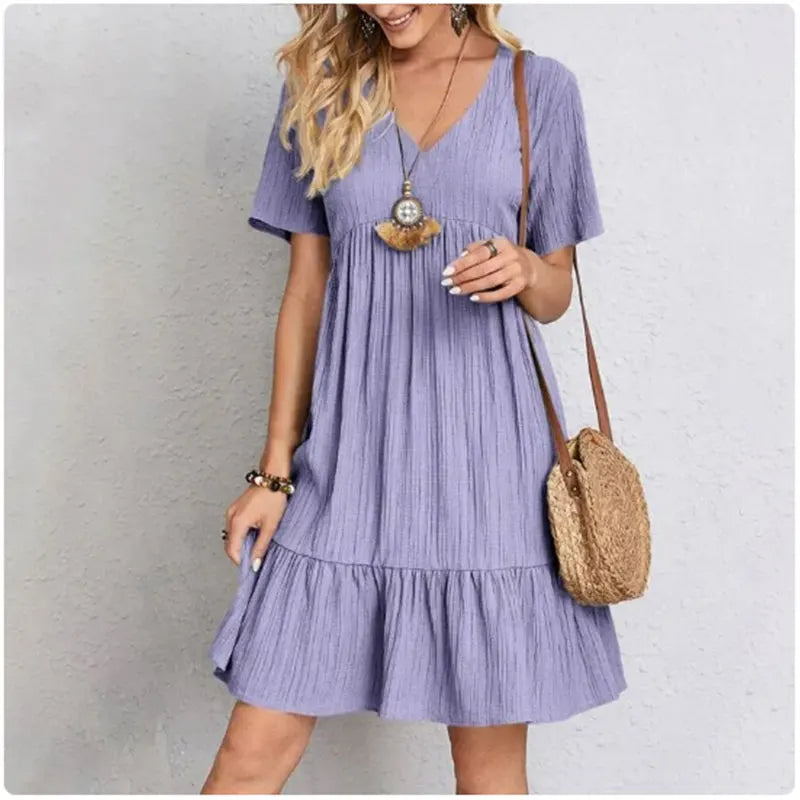 Vestido Feminino I Spring V-NeckA