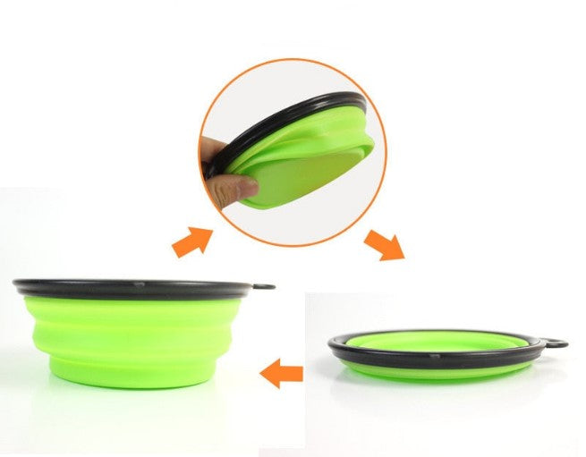 Tigela Dobrável de Silicone Para Pet I Foldable - Lojas Want