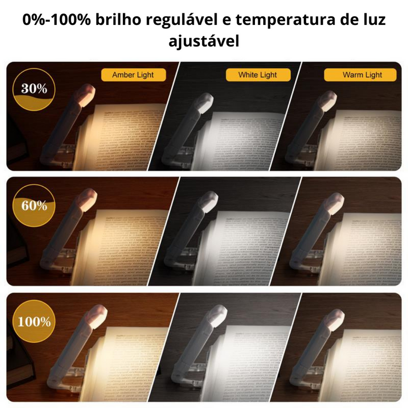 Luminária Para Leitura Com LED Recarregável 