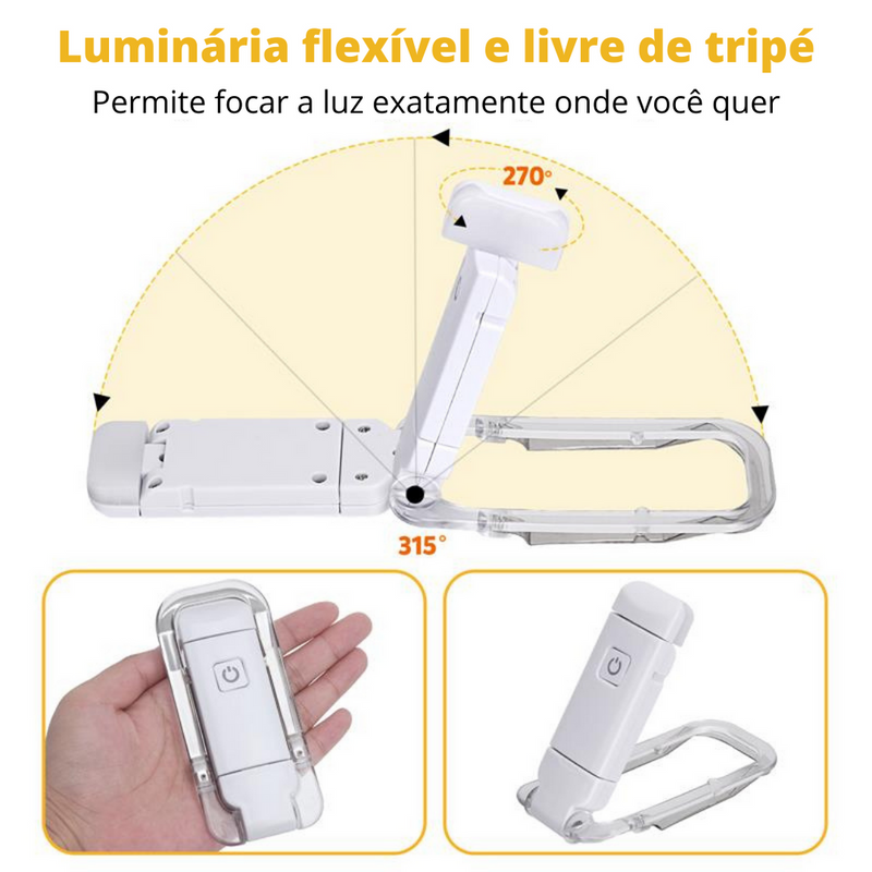 Luminária Para Leitura Com LED Recarregável 